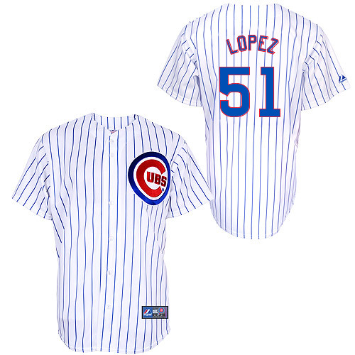 Rafael Lopez #51 mlb Jersey-Chicago Cubs Women's Authentic Home White Cool Base Baseball Jersey